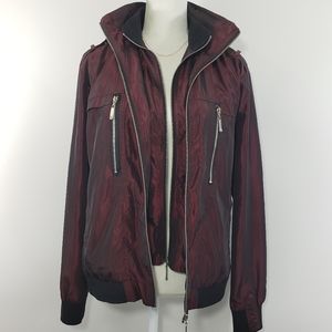 D^BLJU‎ by Jiniy Burgundy Zip Front Jacket, Size XL
